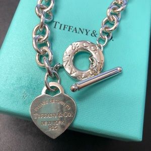 Heart Tag Toggle Necklace